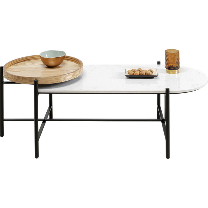 Layered coffee table 128x55cm